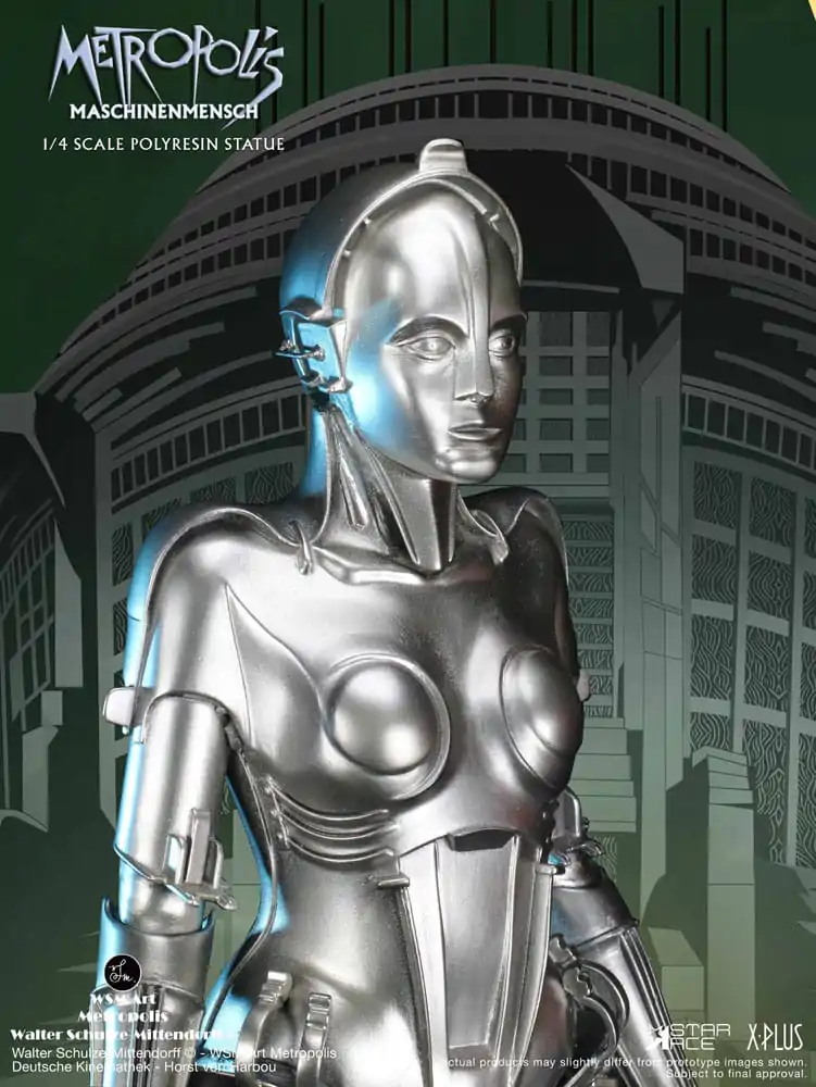 Metropolis Statue 1/4 Maschinenmensch Silver 40 cm termékfotó