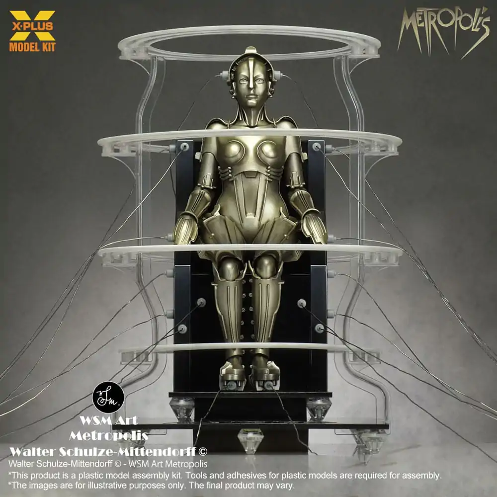 Metropolis Plastová stavebnica 1/8 Maschinenmensch seated ver. 18 cm termékfotó