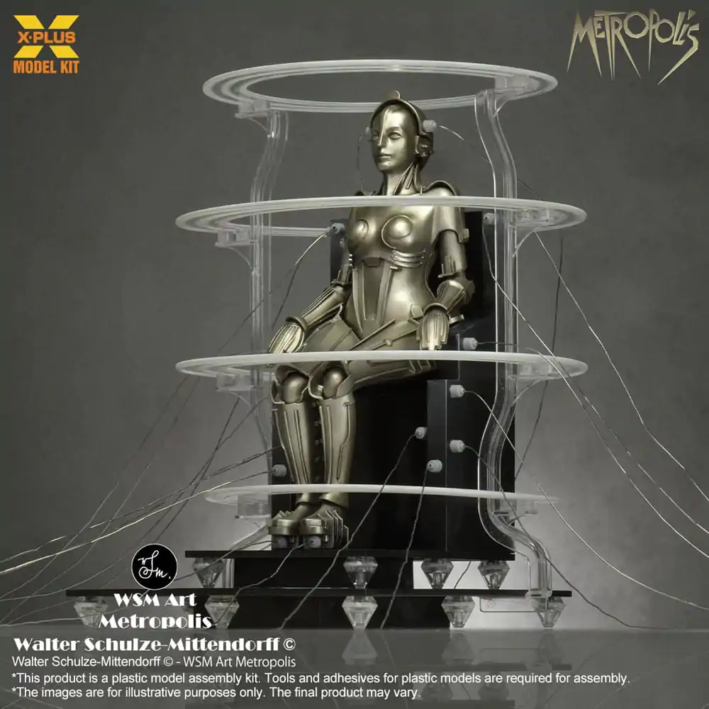 Metropolis Plastová stavebnica 1/8 Maschinenmensch seated ver. 18 cm termékfotó