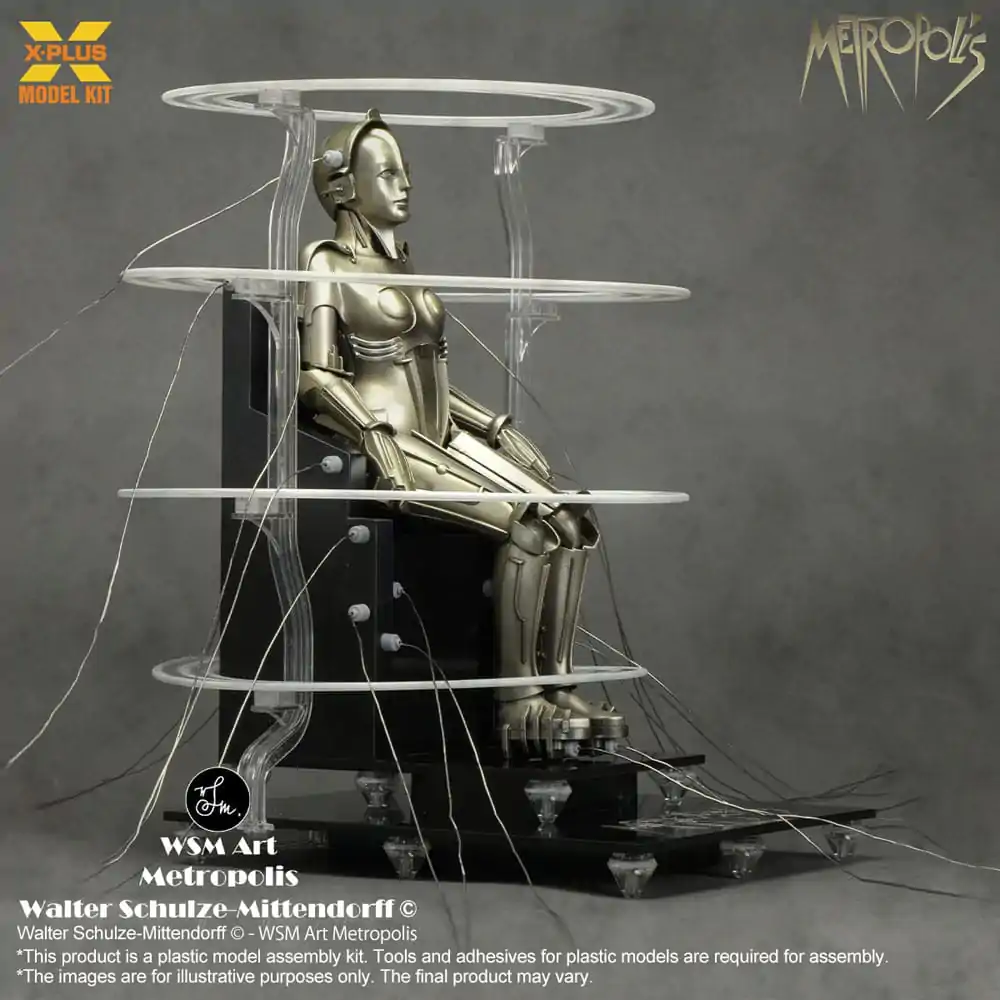 Metropolis Plastová stavebnica 1/8 Maschinenmensch seated ver. 18 cm termékfotó