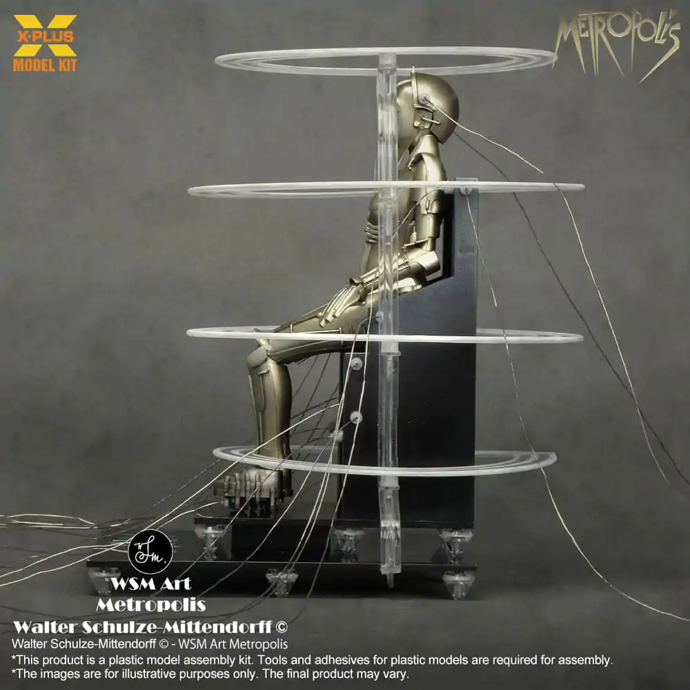 Metropolis Plastová stavebnica 1/8 Maschinenmensch seated ver. 18 cm termékfotó