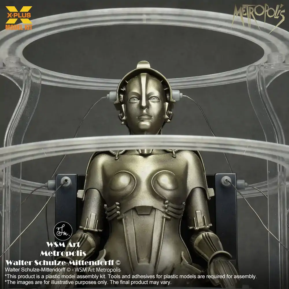 Metropolis Plastová stavebnica 1/8 Maschinenmensch seated ver. 18 cm termékfotó