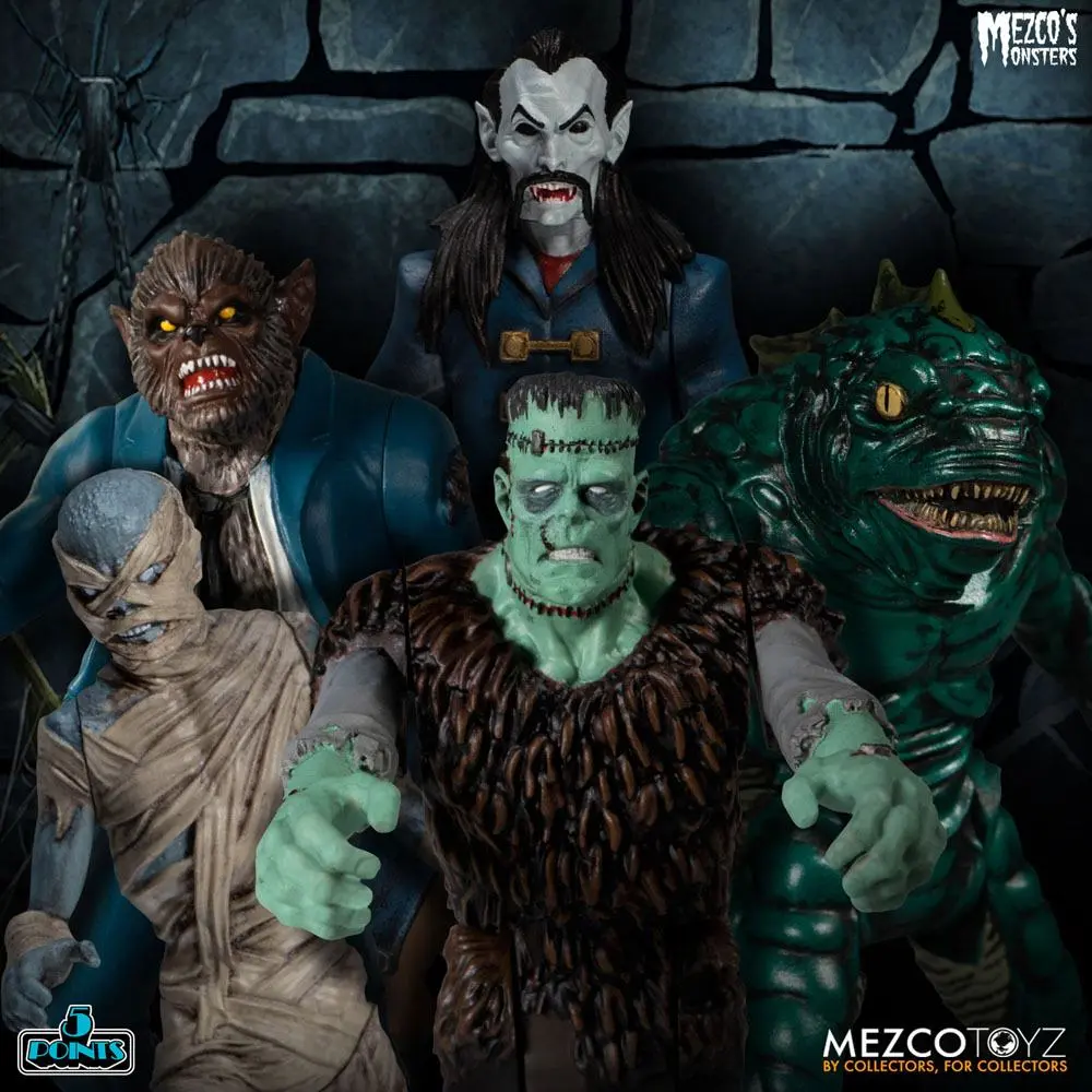 Mezco's Monsters 5 Points Akčné figúrky Tower of Fear Deluxe Set 9 cm produktová fotografia