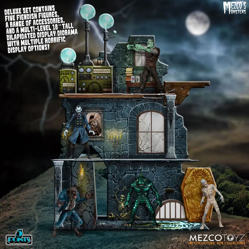 Mezco's Monsters 5 Points Akčné figúrky Tower of Fear Deluxe Set 9 cm produktová fotografia