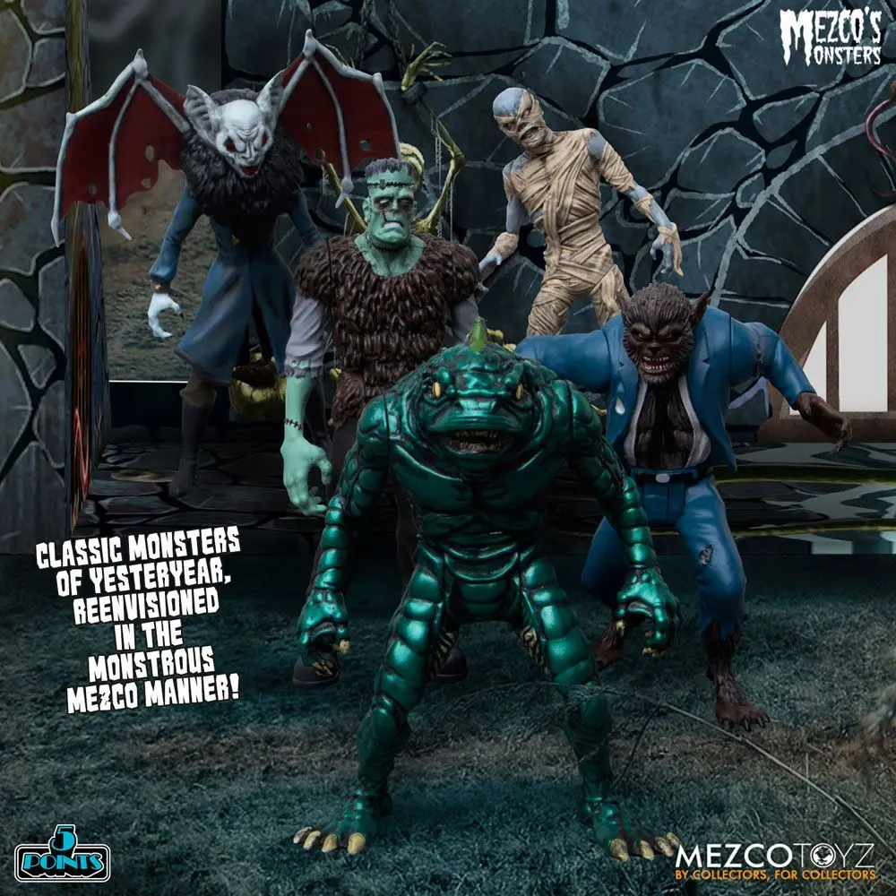 Mezco's Monsters 5 Points Akčné figúrky Tower of Fear Deluxe Set 9 cm produktová fotografia