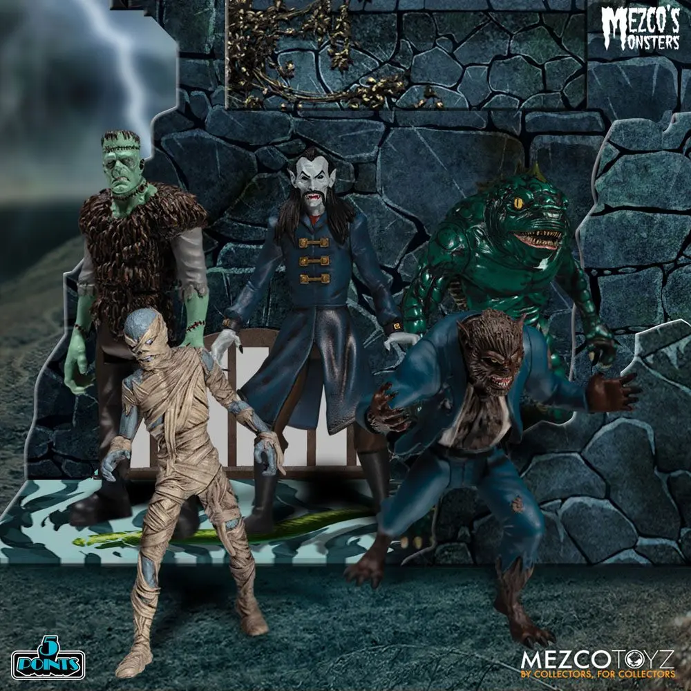 Mezco's Monsters 5 Points Akčné figúrky Tower of Fear Deluxe Set 9 cm produktová fotografia