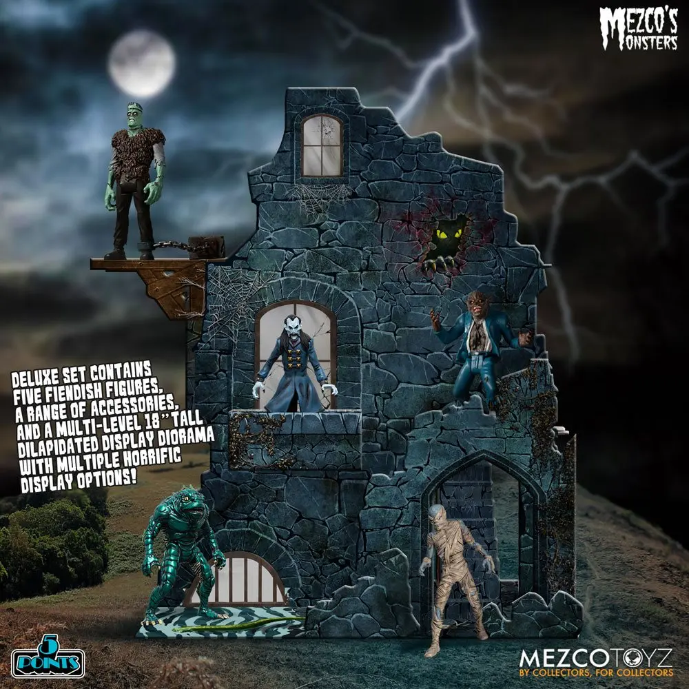 Mezco's Monsters 5 Points Akčné figúrky Tower of Fear Deluxe Set 9 cm produktová fotografia
