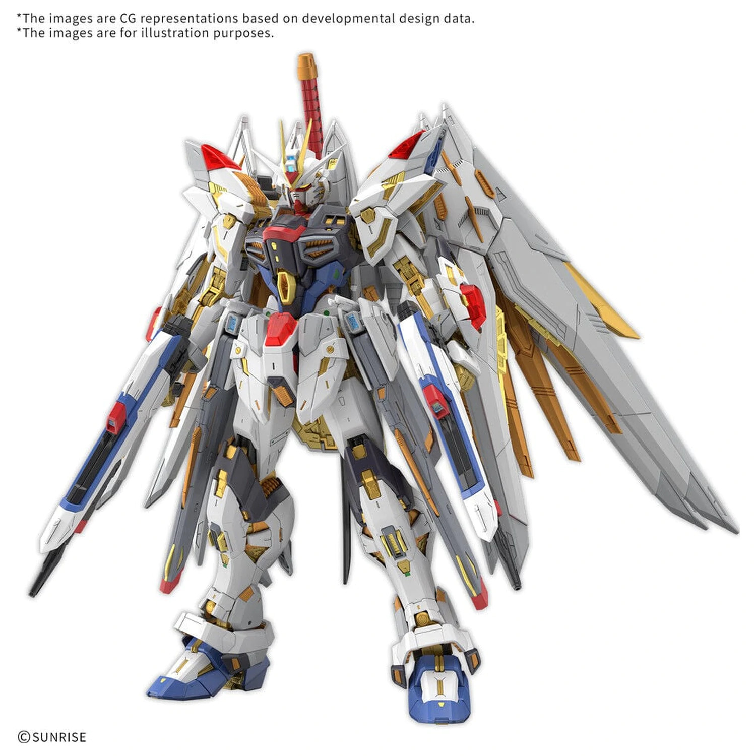 MGEX 1/100 Mighty Strike Freedom Gundam Mobile Suit Gundam SEED Freedom Master Grade Extreme Súprava modelu produktová fotografia