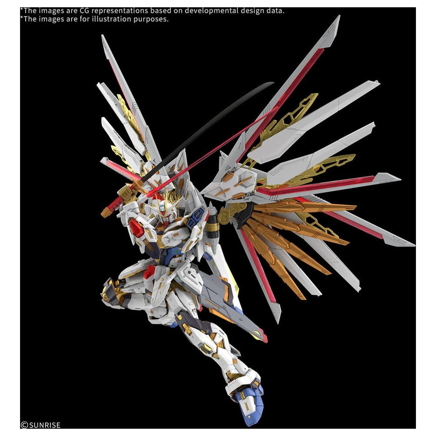 MGEX 1/100 Mighty Strike Freedom Gundam Mobile Suit Gundam SEED Freedom Master Grade Extreme Súprava modelu produktová fotografia