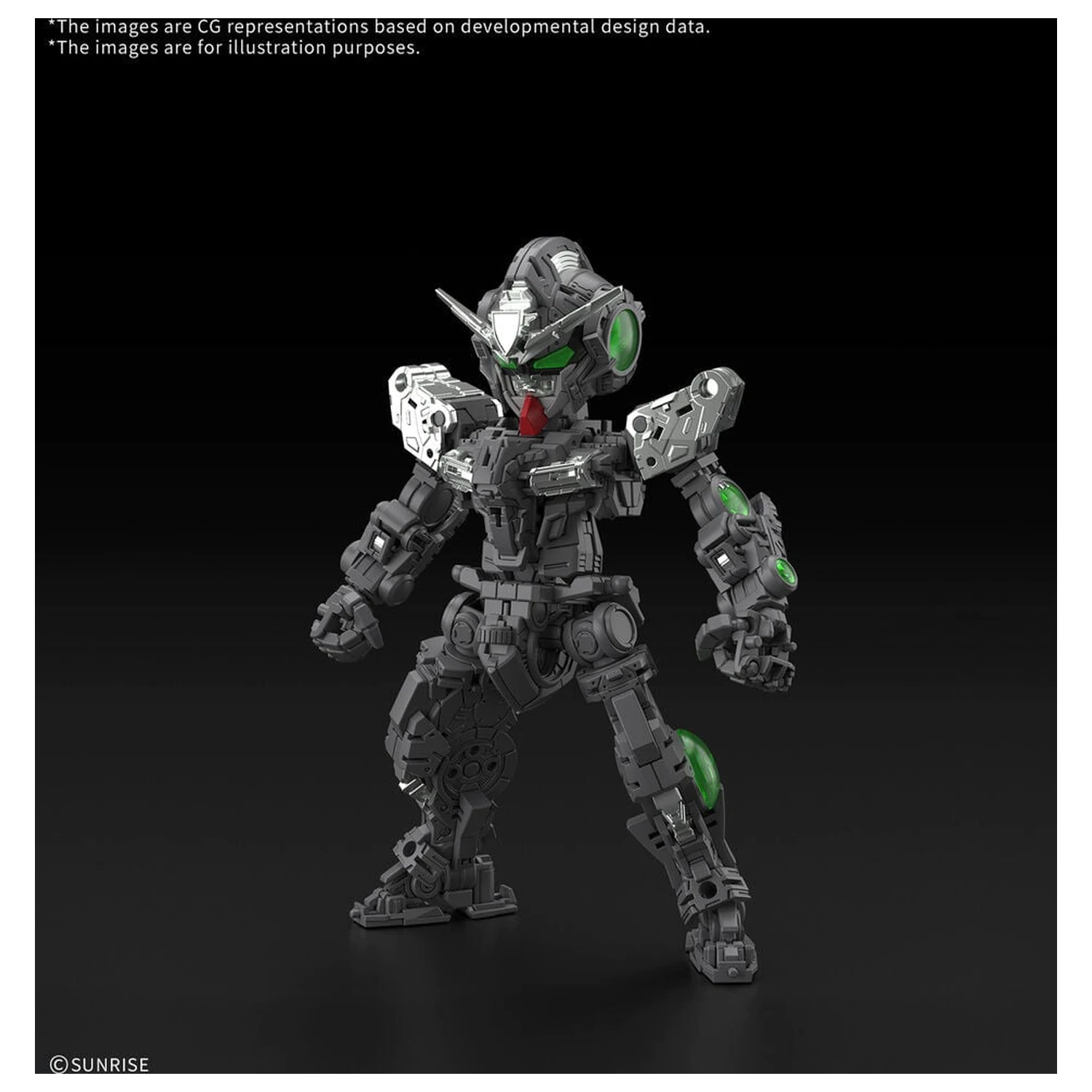 MGSD 00 Raiser Mobile Suit Gundam 00 Master Grade SD model súprava produktová fotografia