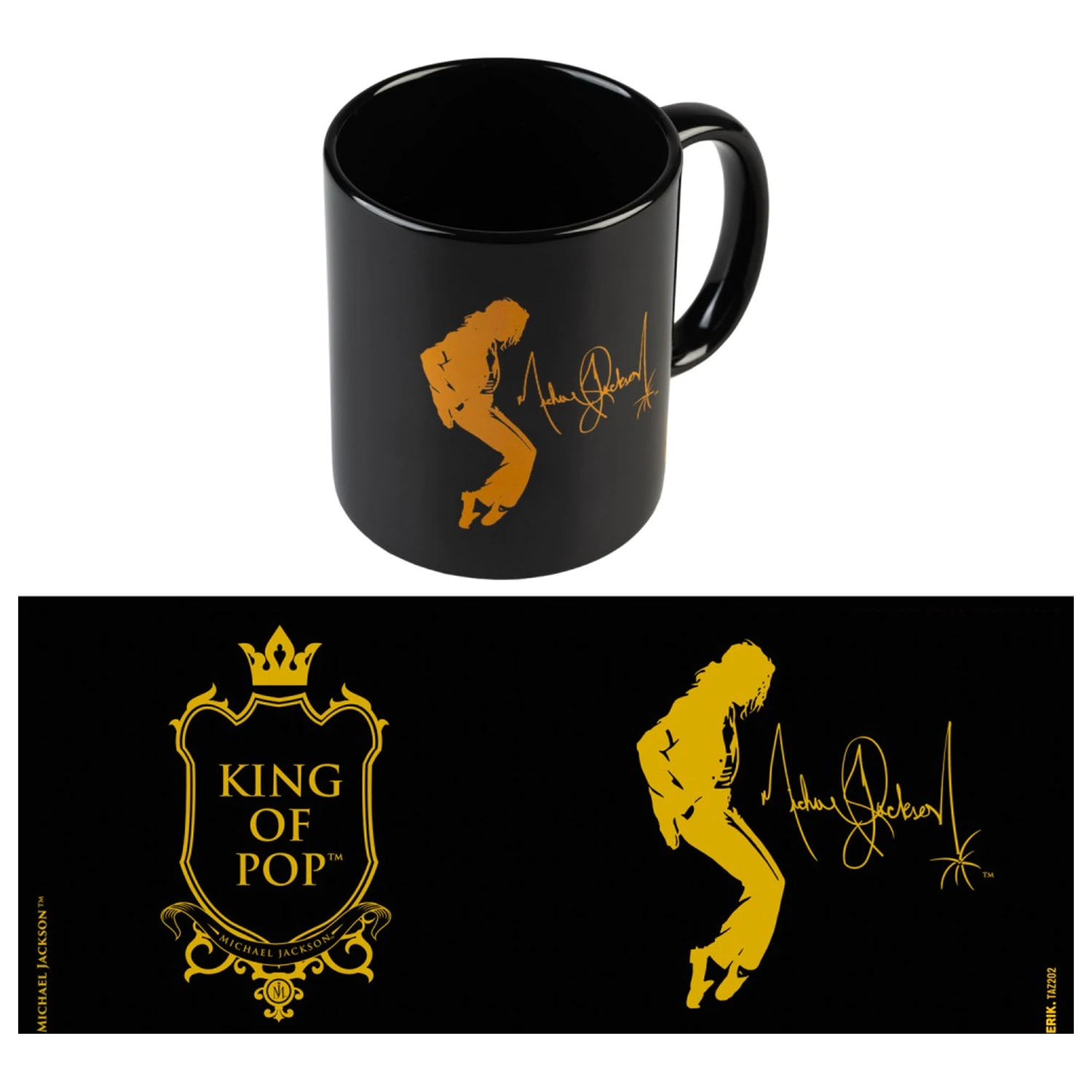 Michael Jackson Hrnček King of Pop čierny 350 ml produktová fotografia