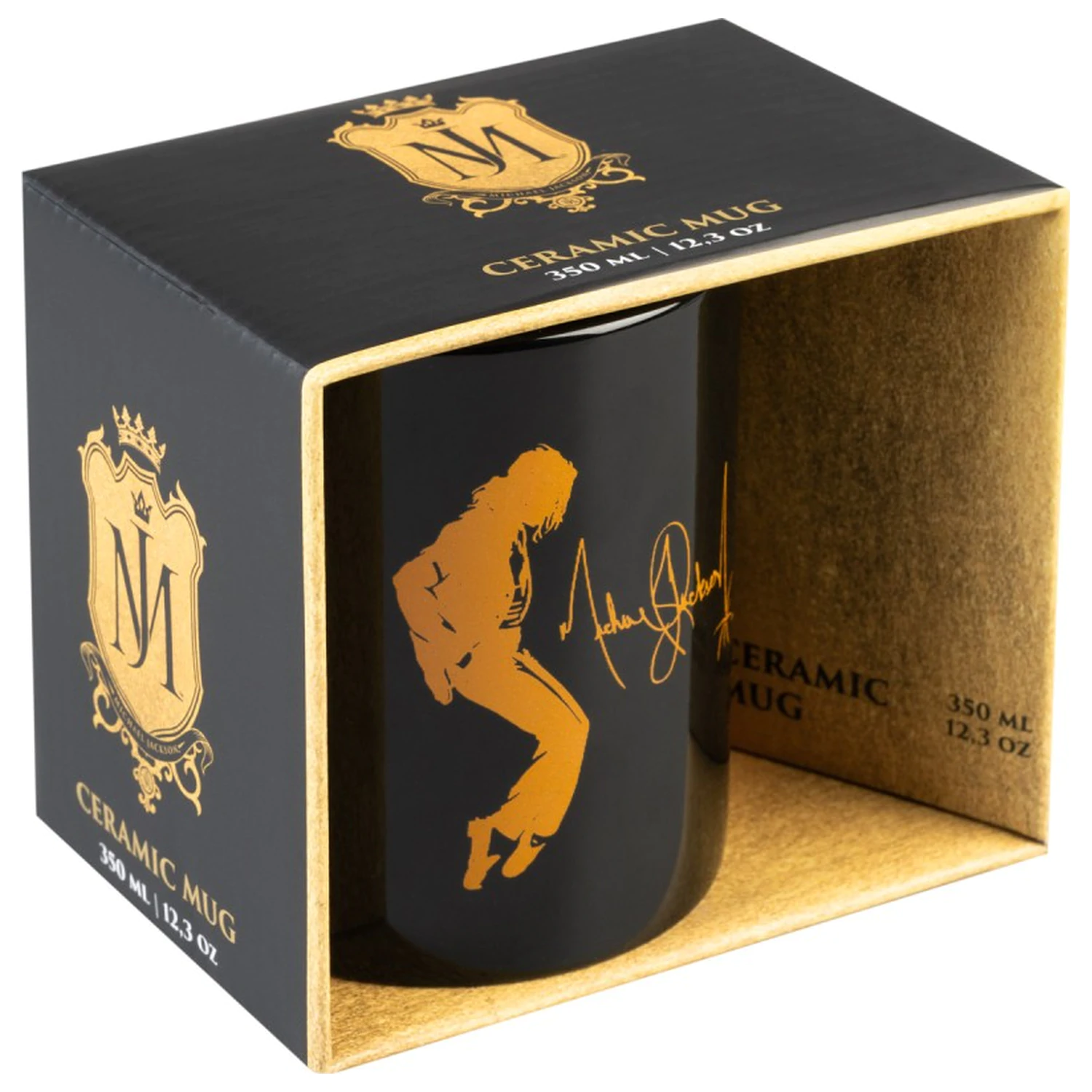 Michael Jackson Hrnček King of Pop čierny 350 ml produktová fotografia