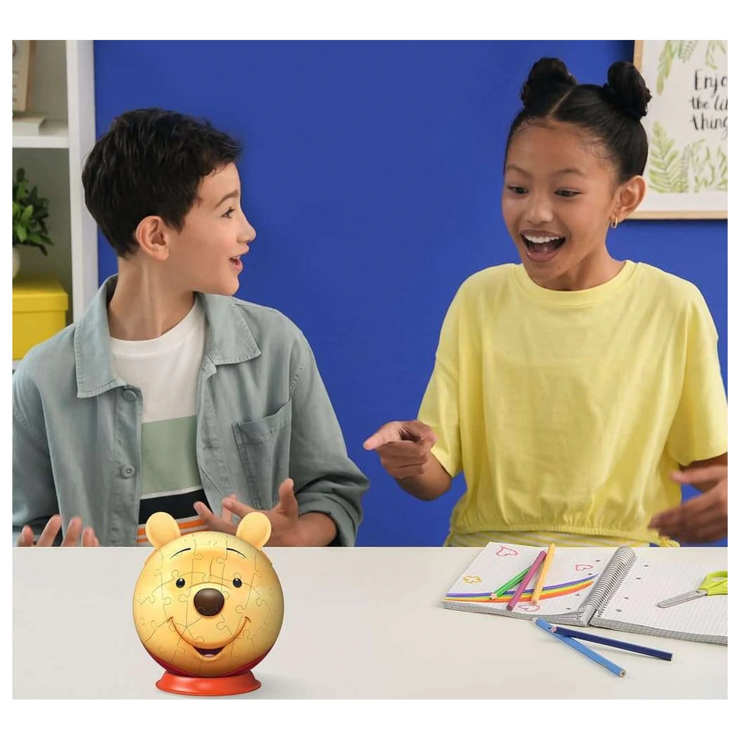 Winnie the Pooh 3D puzzle guľa s ušami (77 dielikov) produktová fotografia