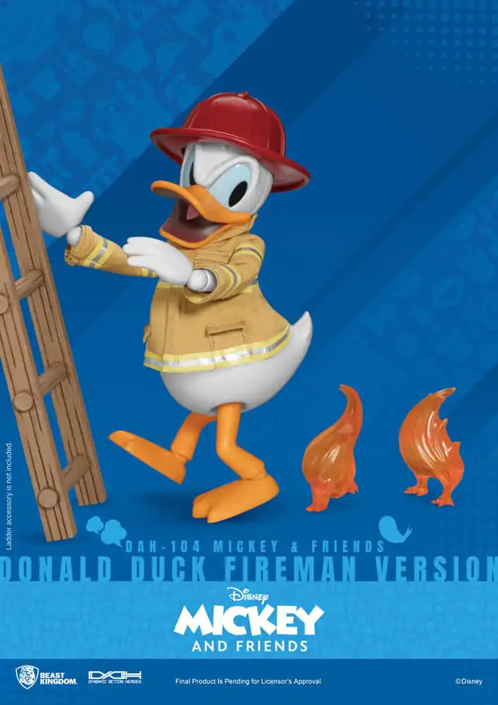 Mickey & Friends Dynamic 8ction Heroes akčná figúrka 1/9 Donald Duck Fireman Ver. 24 cm termékfotó