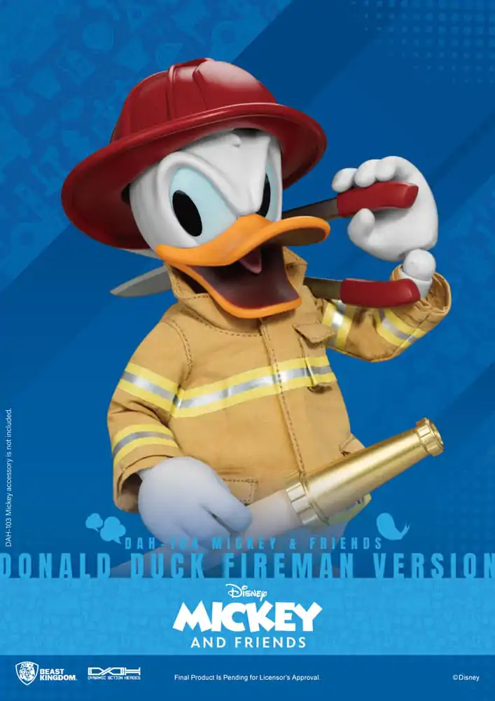 Mickey & Friends Dynamic 8ction Heroes akčná figúrka 1/9 Donald Duck Fireman Ver. 24 cm termékfotó