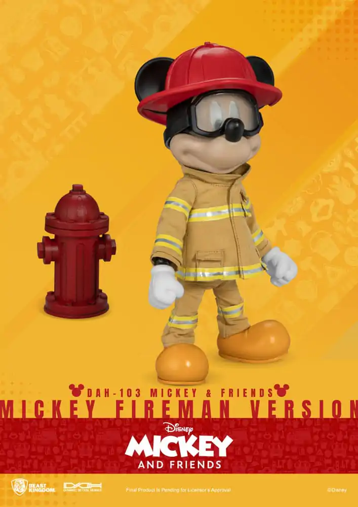 Mickey & Friends Dynamic 8ction Heroes Action Figure 1/9 Mickey Fireman Ver. 24 cm termékfotó