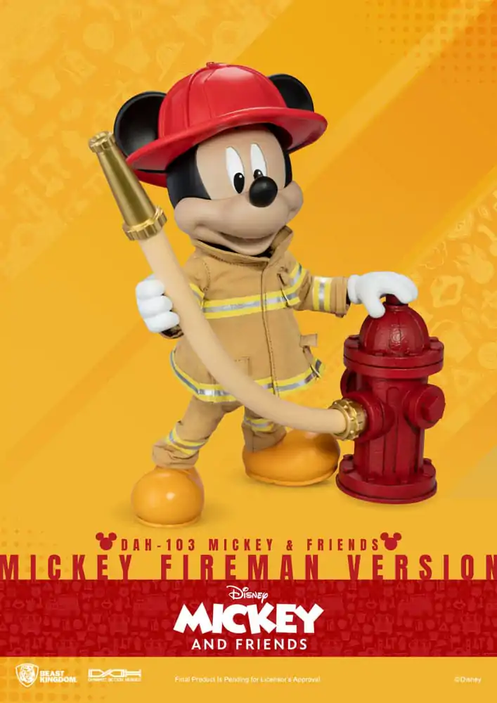 Mickey & Friends Dynamic 8ction Heroes Action Figure 1/9 Mickey Fireman Ver. 24 cm termékfotó