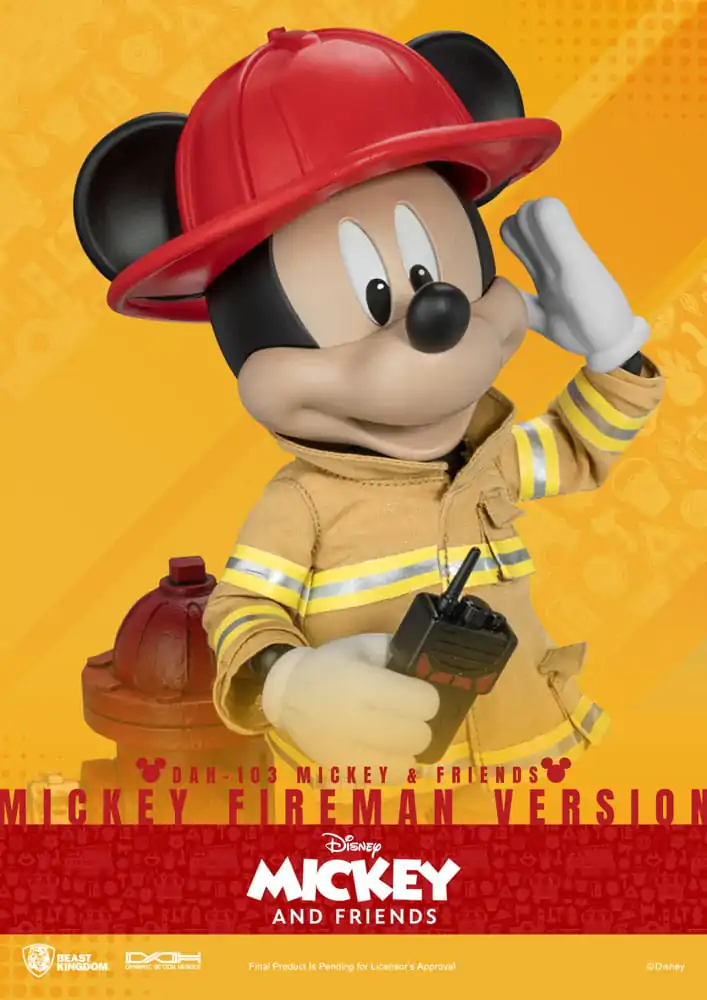 Mickey & Friends Dynamic 8ction Heroes Action Figure 1/9 Mickey Fireman Ver. 24 cm termékfotó