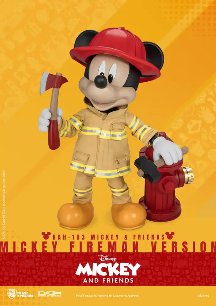 Mickey & Friends Dynamic 8ction Heroes Action Figure 1/9 Mickey Fireman Ver. 24 cm termékfotó