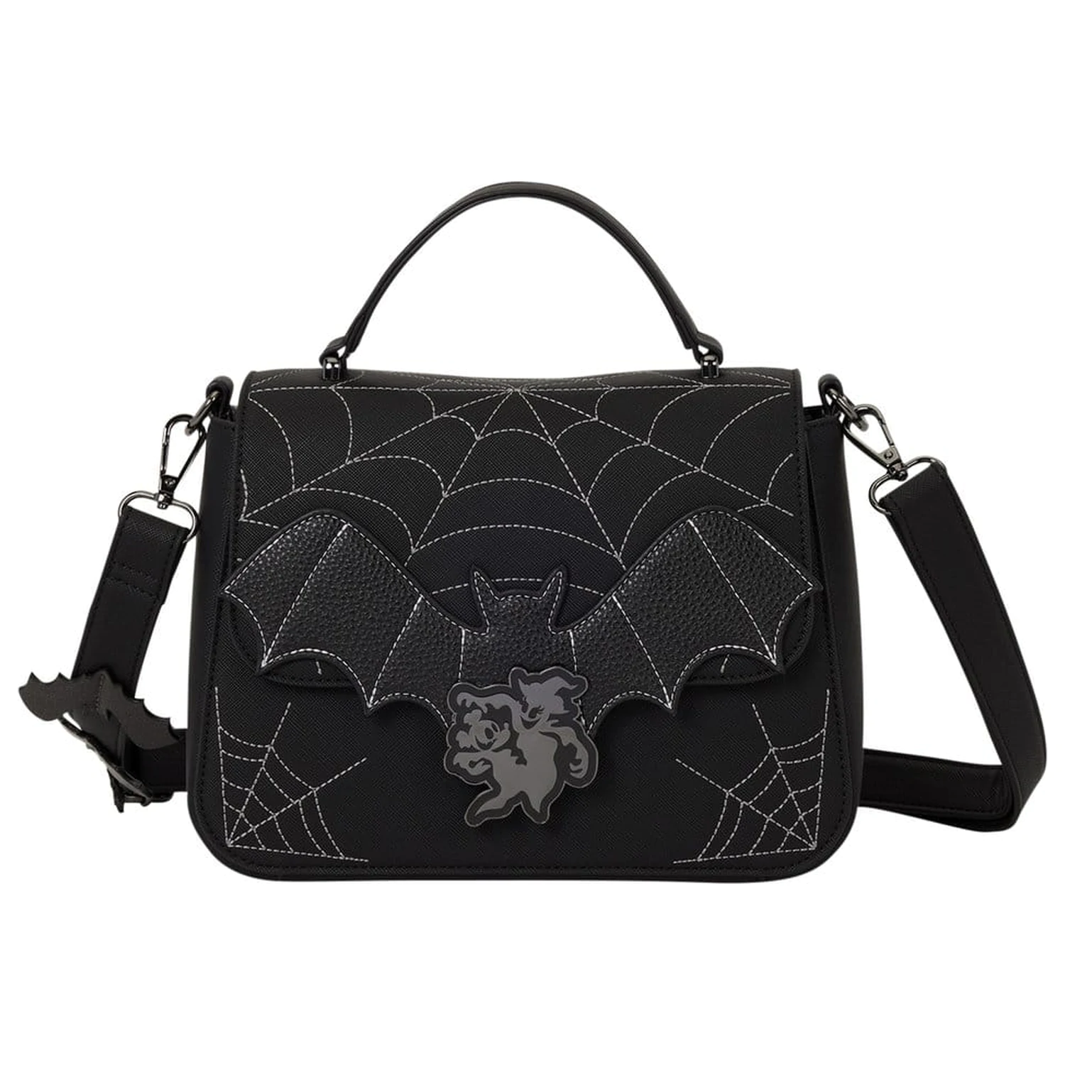 Mickey & Minnie by Loungefly Crossbody s motívom pavučiny a netopierov produktová fotografia