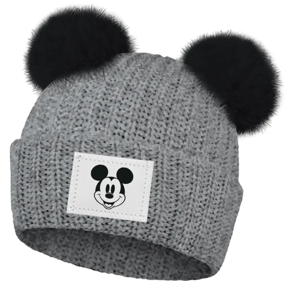 Mickey Mouse pletená čiapka s brmbolcom 56/58 cm produktová fotografia