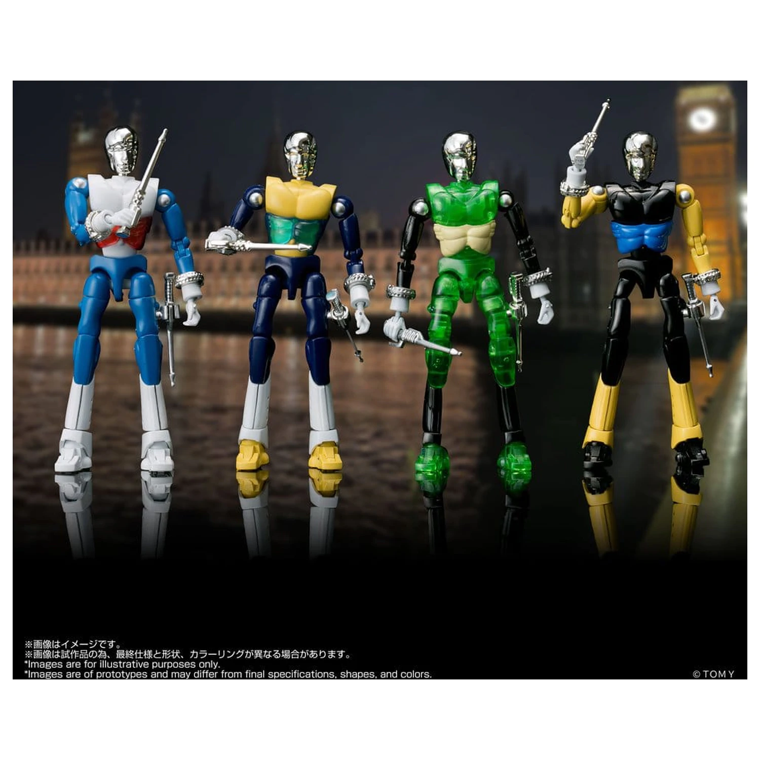 Microman Legacysoul akčné figúrky 4-balenie SPYM M14X Set produktová fotografia