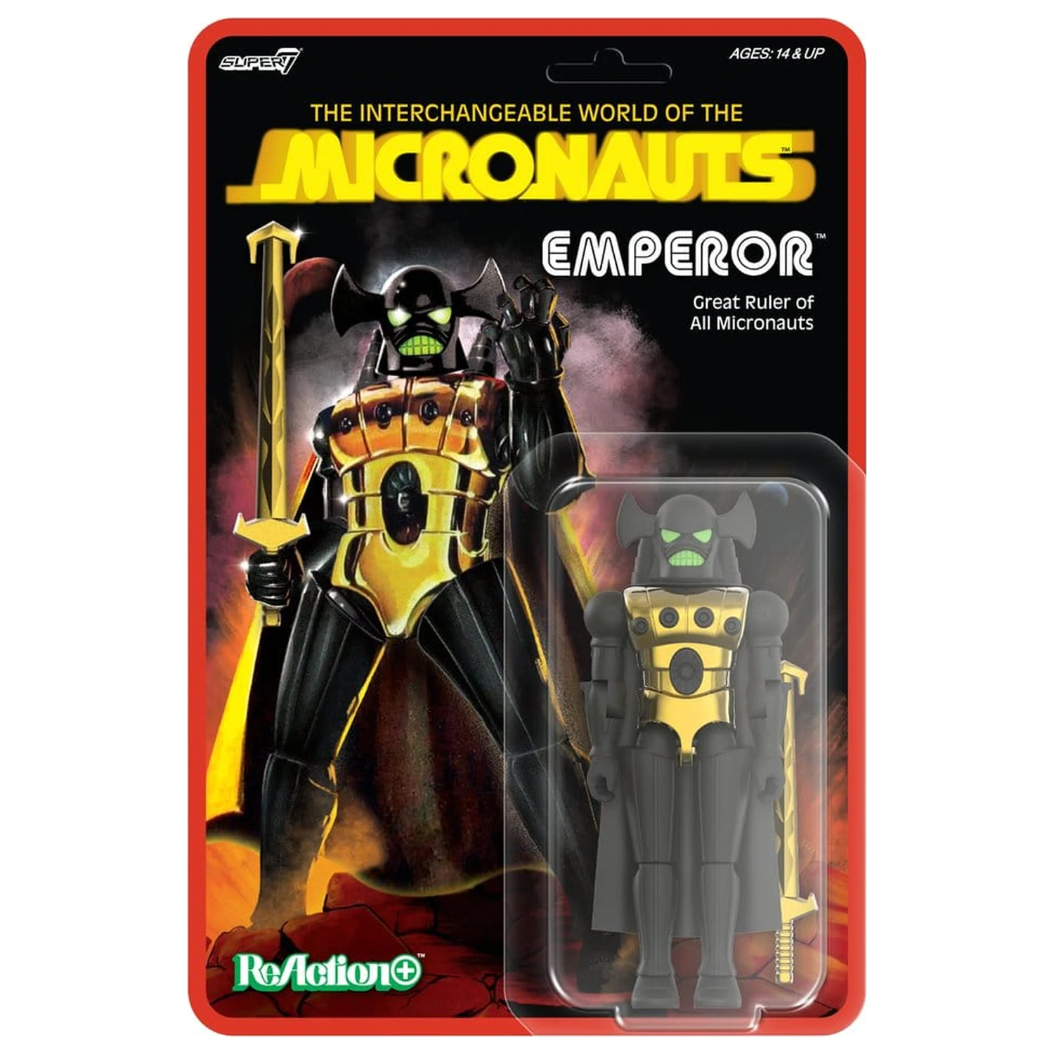 Micronauts ReAction+ Akčná figúrka Wave 03 Emperor 10 cm produktová fotografia