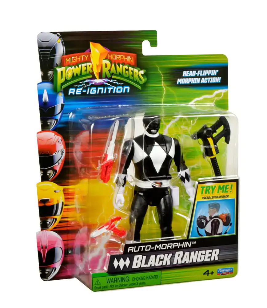 Mighty Morphin Power Rangers Akčná figúrka Auto-Morphin Black Ranger 12 cm produktová fotografia