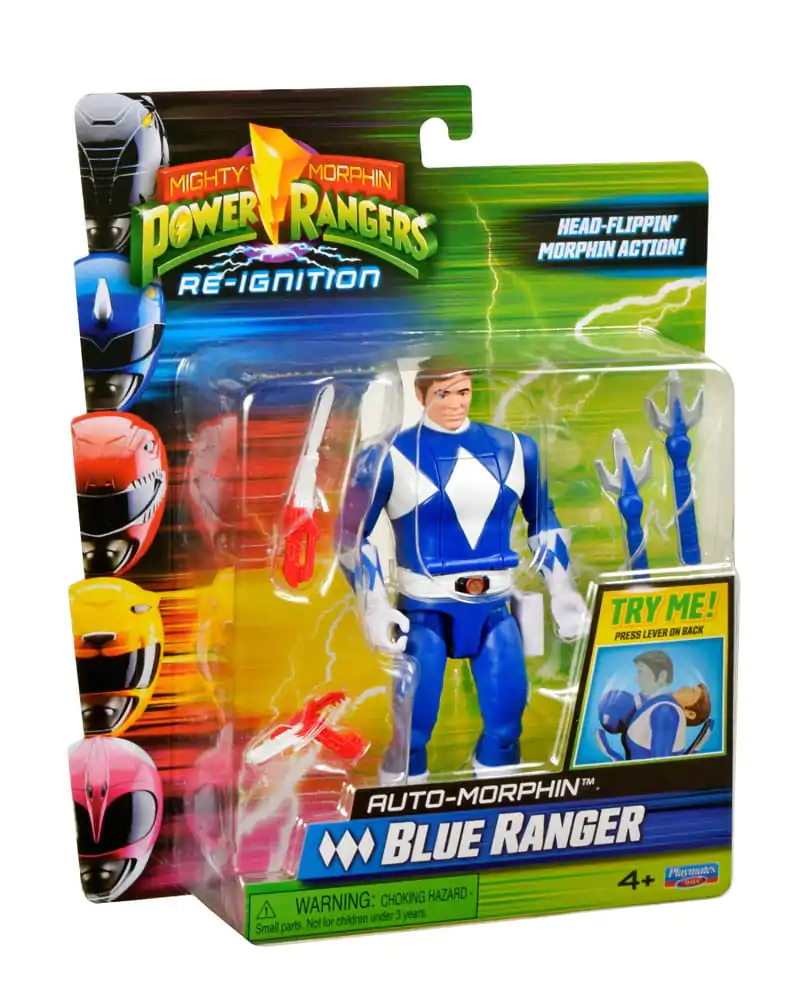 Mighty Morphin Power Rangers Action Figure Auto-Morphin Blue Ranger 12 cm akčná figúrka produktová fotografia