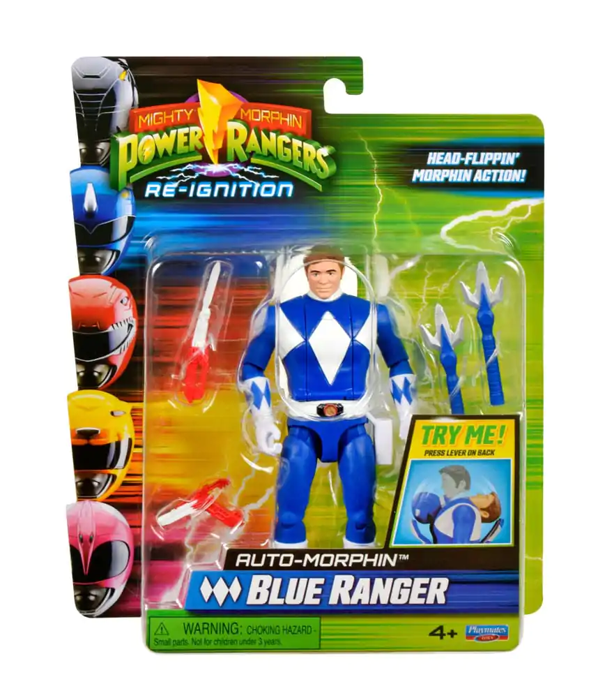 Mighty Morphin Power Rangers Action Figure Auto-Morphin Blue Ranger 12 cm akčná figúrka produktová fotografia