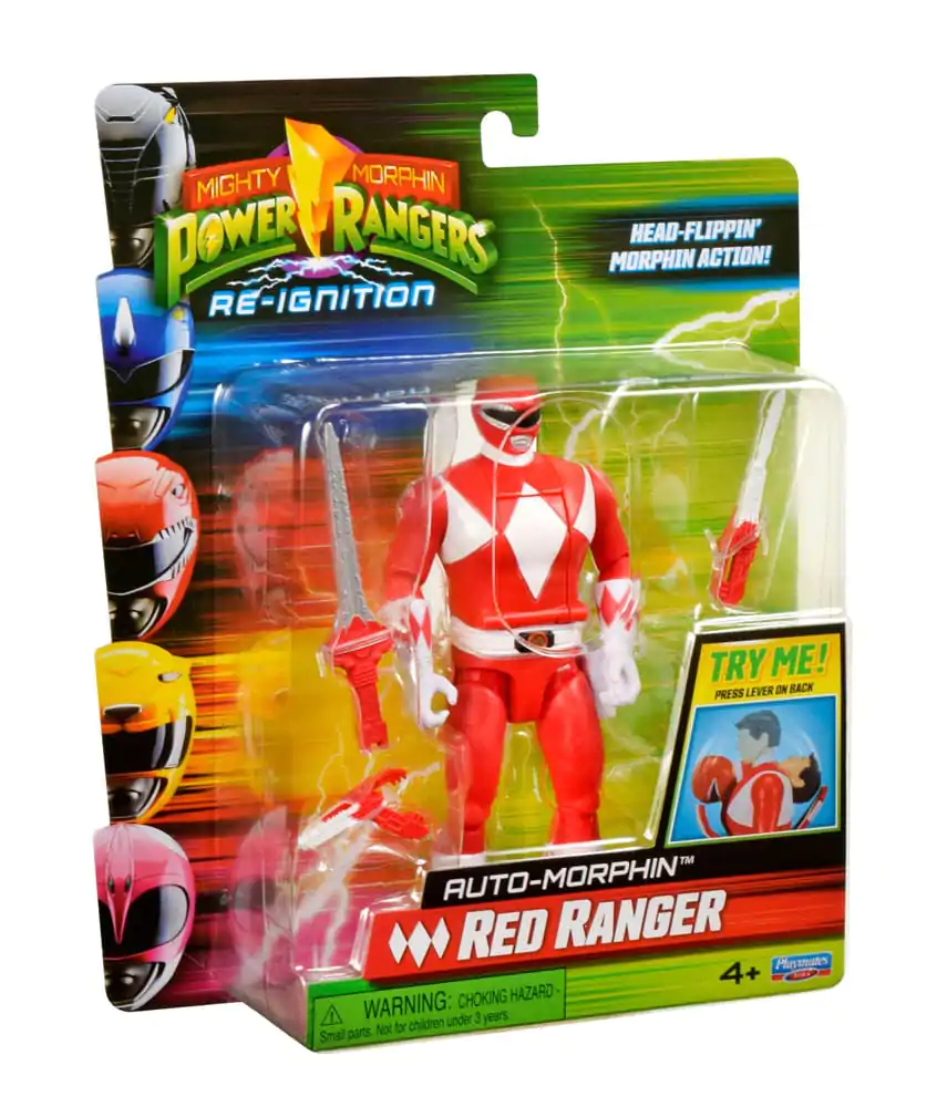 Mighty Morphin Power Rangers Akčná figúrka Auto-Morphin Red Ranger 12 cm produktová fotografia