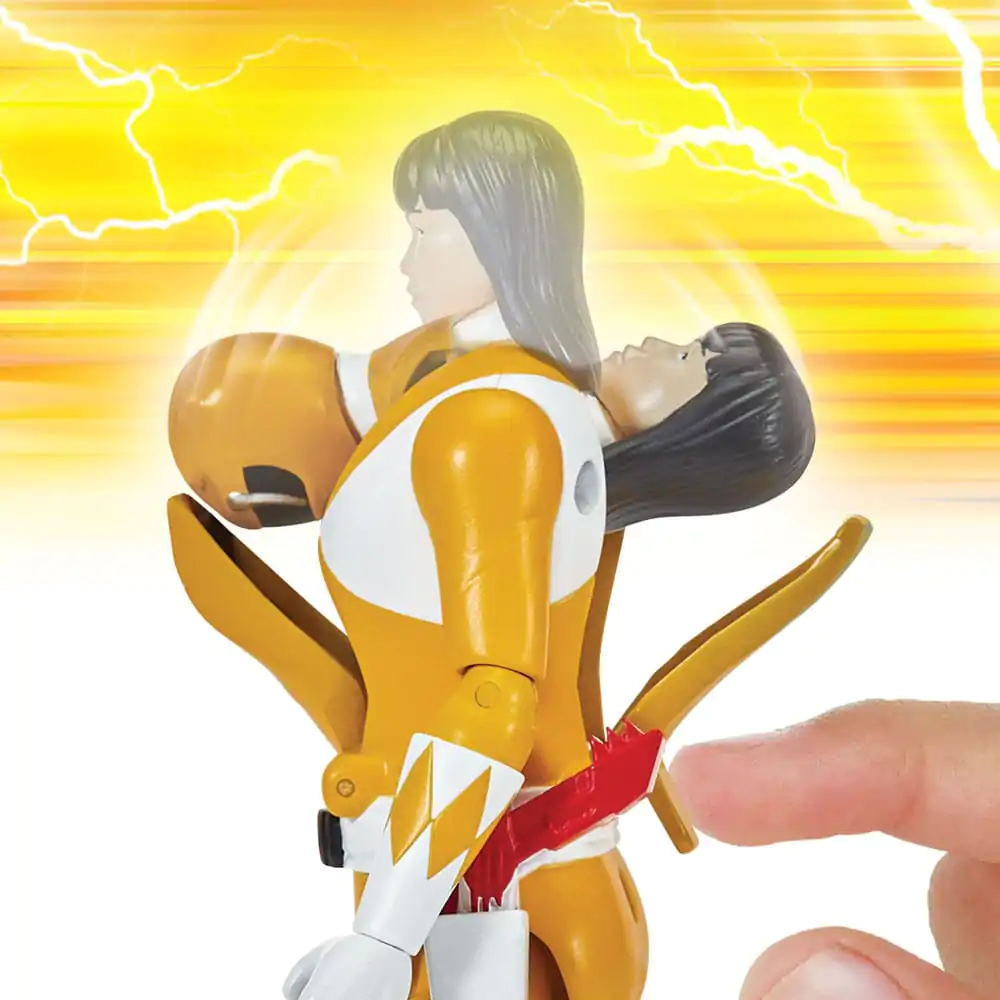 Mighty Morphin Power Rangers Action Figure Auto-Morphin Yellow Ranger 12 cm Akčná figúrka produktová fotografia