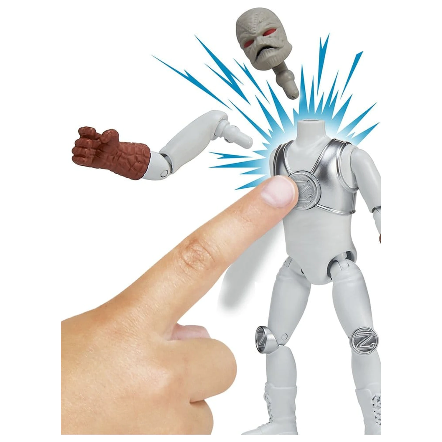 Mighty Morphin Power Rangers základná akčná figúrka Z-Putty produktová fotografia