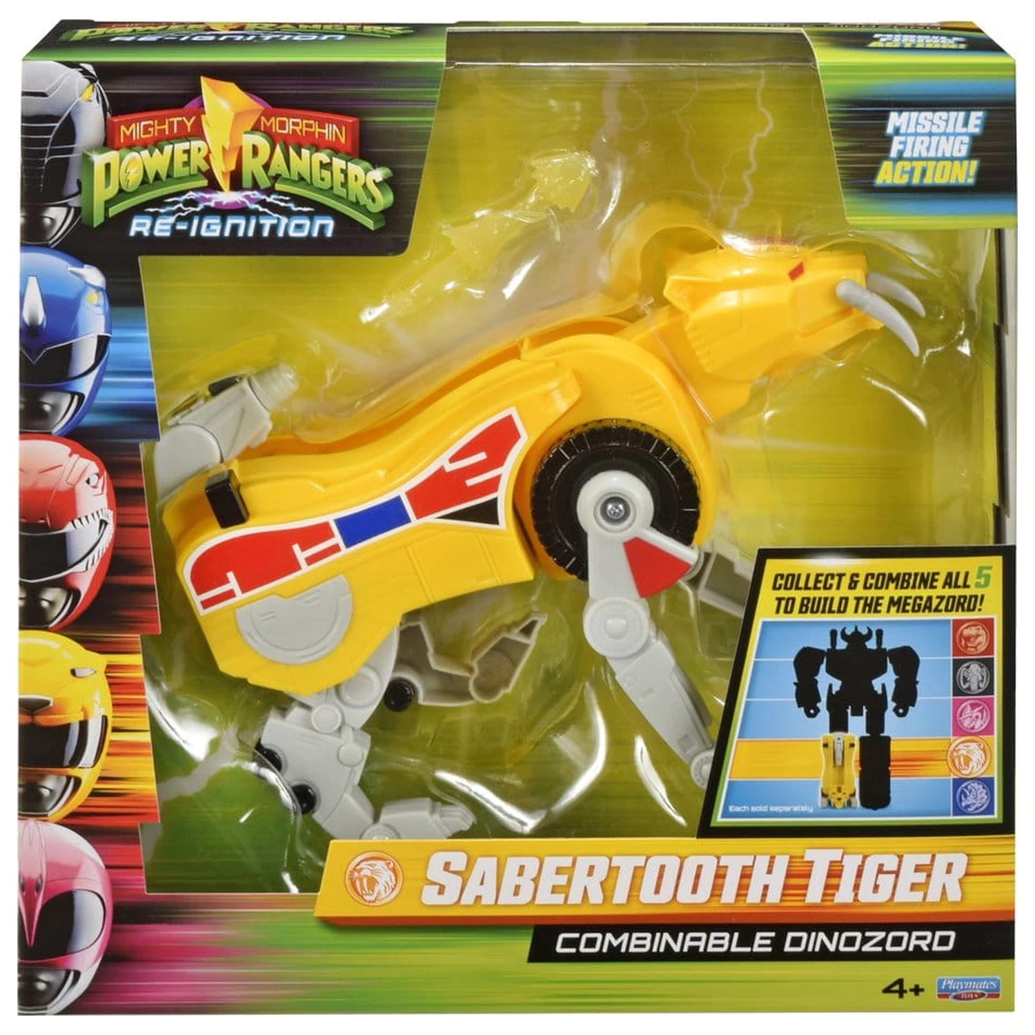 Mighty Morphin Power Rangers Kombinovateľná akčná figúrka Dinozord Šabľozubý tiger 20 cm produktová fotografia