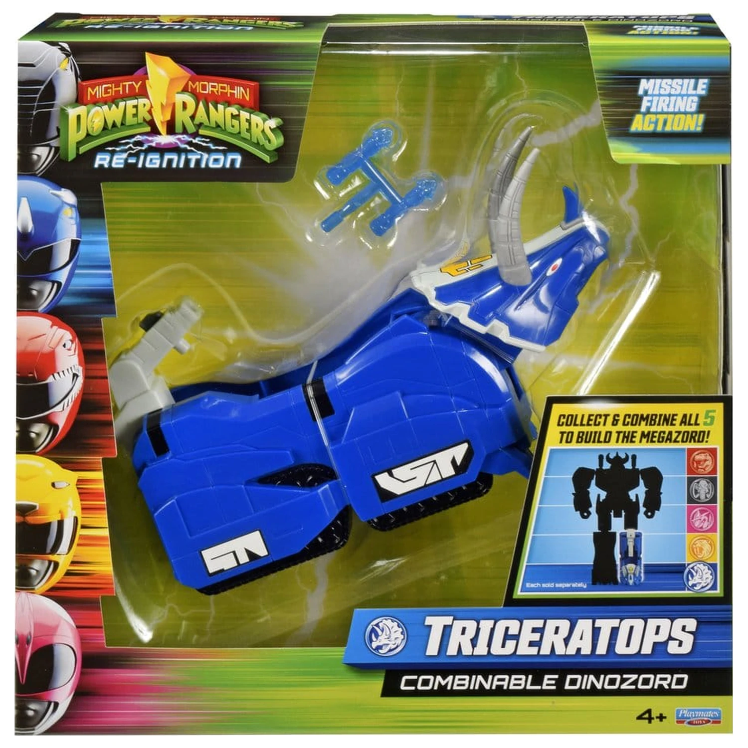 Mighty Morphin Power Rangers Kombinovateľná Dinozord Akčná figúrka Triceratops 20 cm produktová fotografia