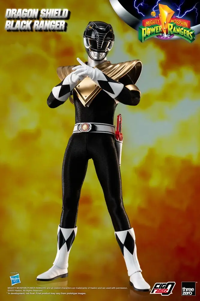Mighty Morphin Power Rangers FigZero Akčná figúrka 1/6 Dragon Shield Black Ranger 35 cm produktová fotografia