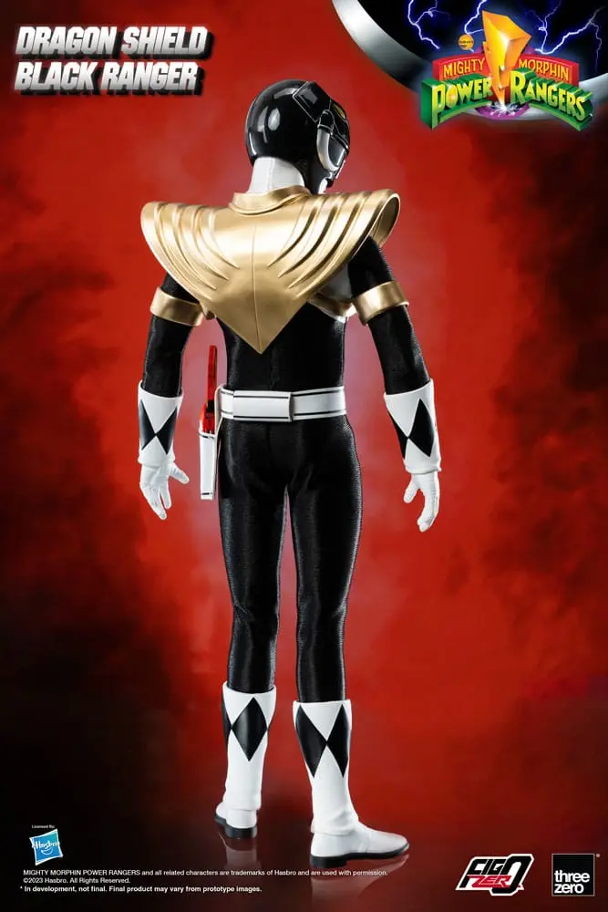 Mighty Morphin Power Rangers FigZero Akčná figúrka 1/6 Dragon Shield Black Ranger 35 cm produktová fotografia
