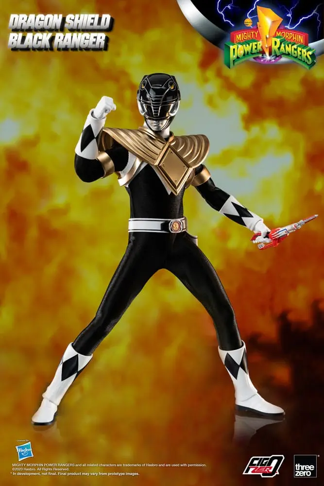 Mighty Morphin Power Rangers FigZero Akčná figúrka 1/6 Dragon Shield Black Ranger 35 cm produktová fotografia
