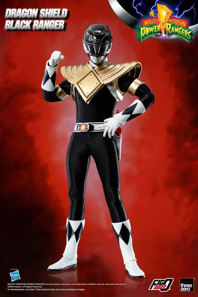 Mighty Morphin Power Rangers FigZero Akčná figúrka 1/6 Dragon Shield Black Ranger 35 cm produktová fotografia