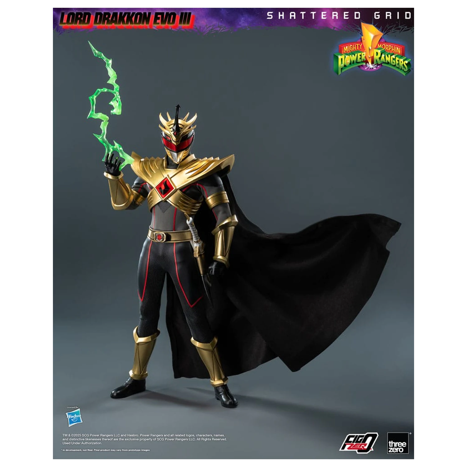 Mighty Morphin Power Rangers Shattered Grid FigZero akčná figúrka 1/6 Lord Drakkon Evo III 30 cm produktová fotografia