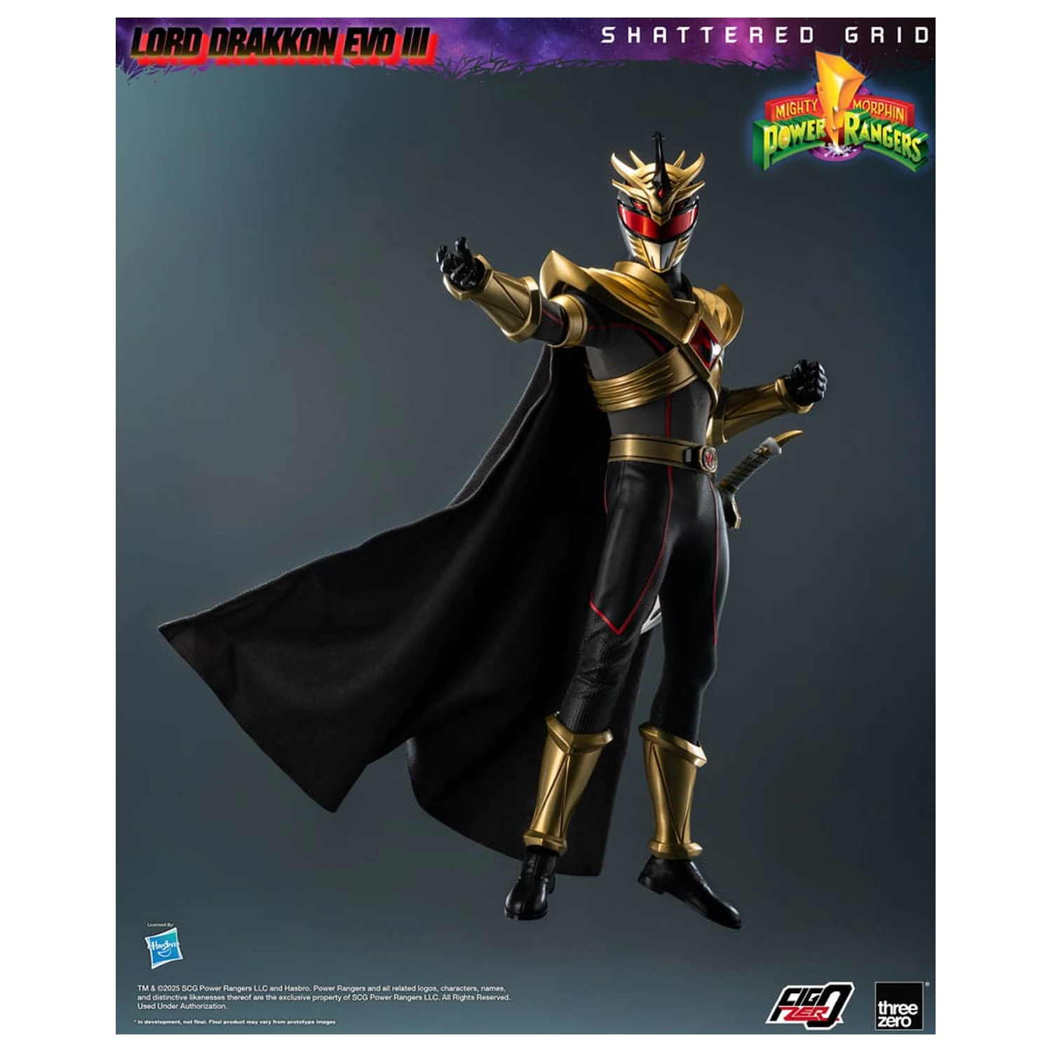 Mighty Morphin Power Rangers Shattered Grid FigZero akčná figúrka 1/6 Lord Drakkon Evo III 30 cm produktová fotografia