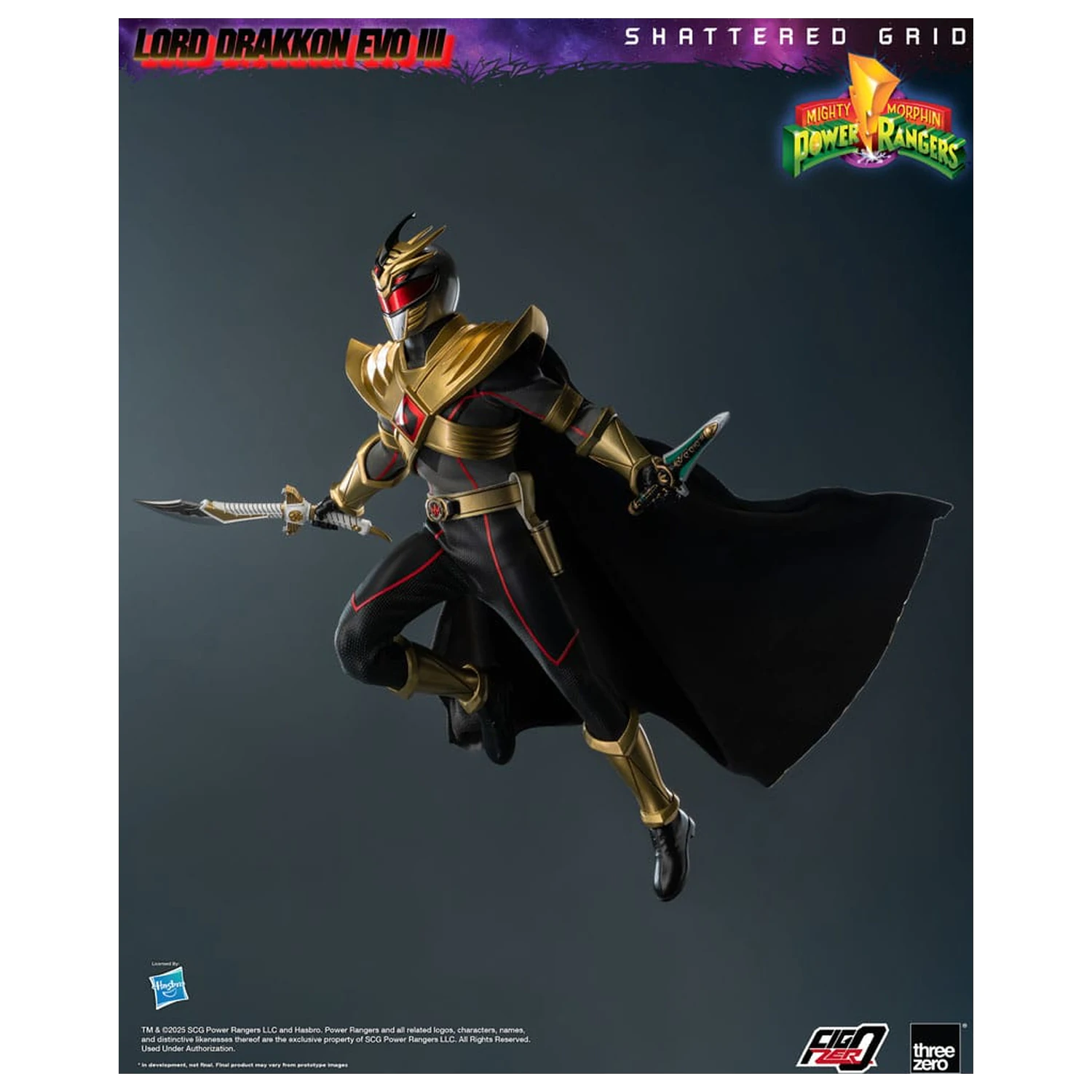 Mighty Morphin Power Rangers Shattered Grid FigZero akčná figúrka 1/6 Lord Drakkon Evo III 30 cm produktová fotografia
