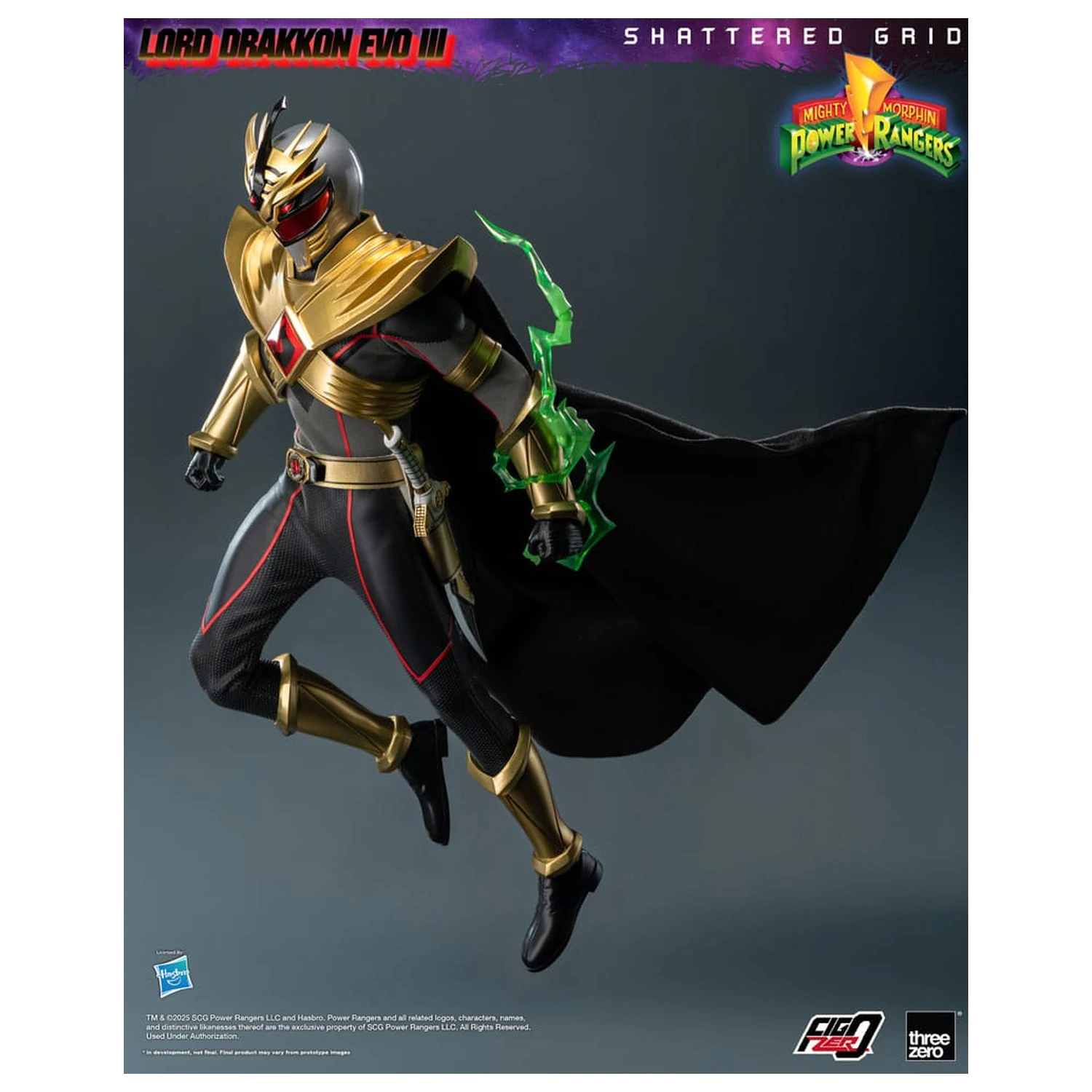 Mighty Morphin Power Rangers Shattered Grid FigZero akčná figúrka 1/6 Lord Drakkon Evo III 30 cm produktová fotografia