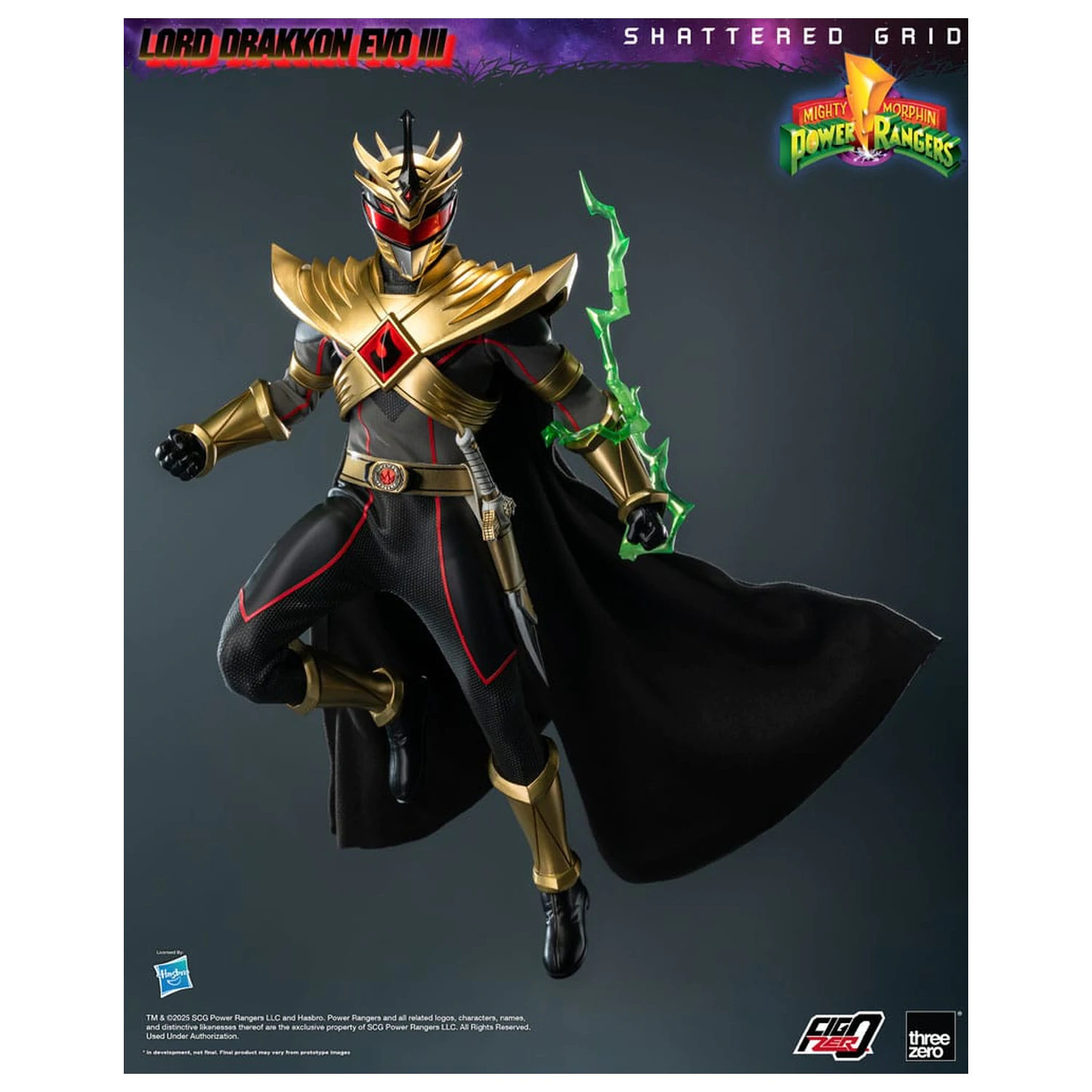 Mighty Morphin Power Rangers Shattered Grid FigZero akčná figúrka 1/6 Lord Drakkon Evo III 30 cm produktová fotografia