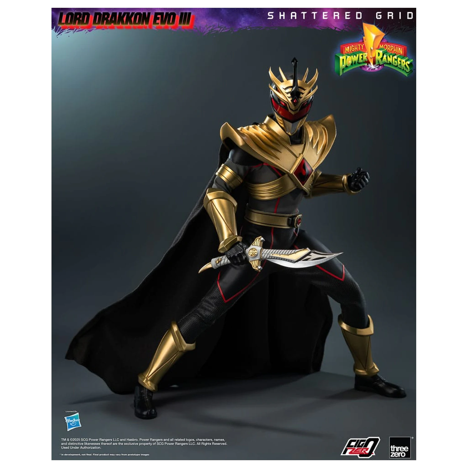 Mighty Morphin Power Rangers Shattered Grid FigZero akčná figúrka 1/6 Lord Drakkon Evo III 30 cm produktová fotografia