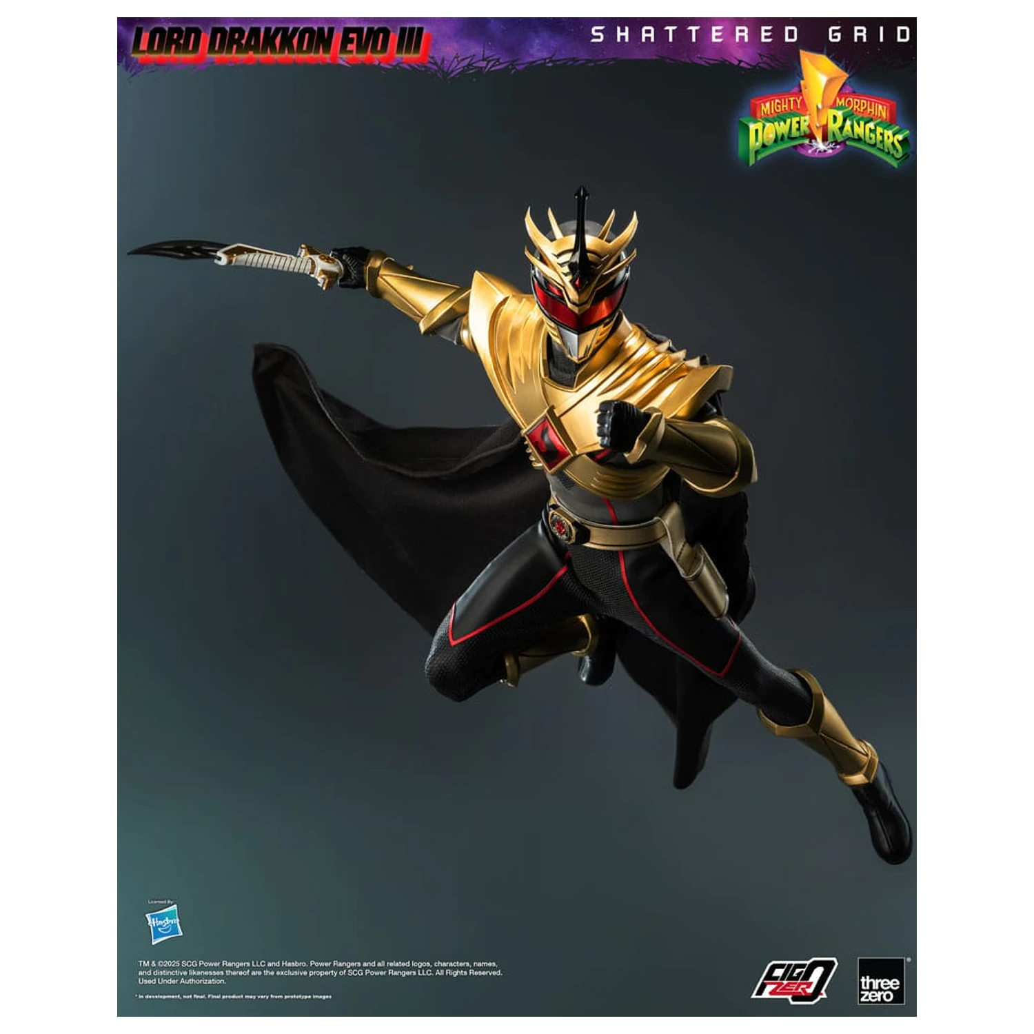 Mighty Morphin Power Rangers Shattered Grid FigZero akčná figúrka 1/6 Lord Drakkon Evo III 30 cm produktová fotografia
