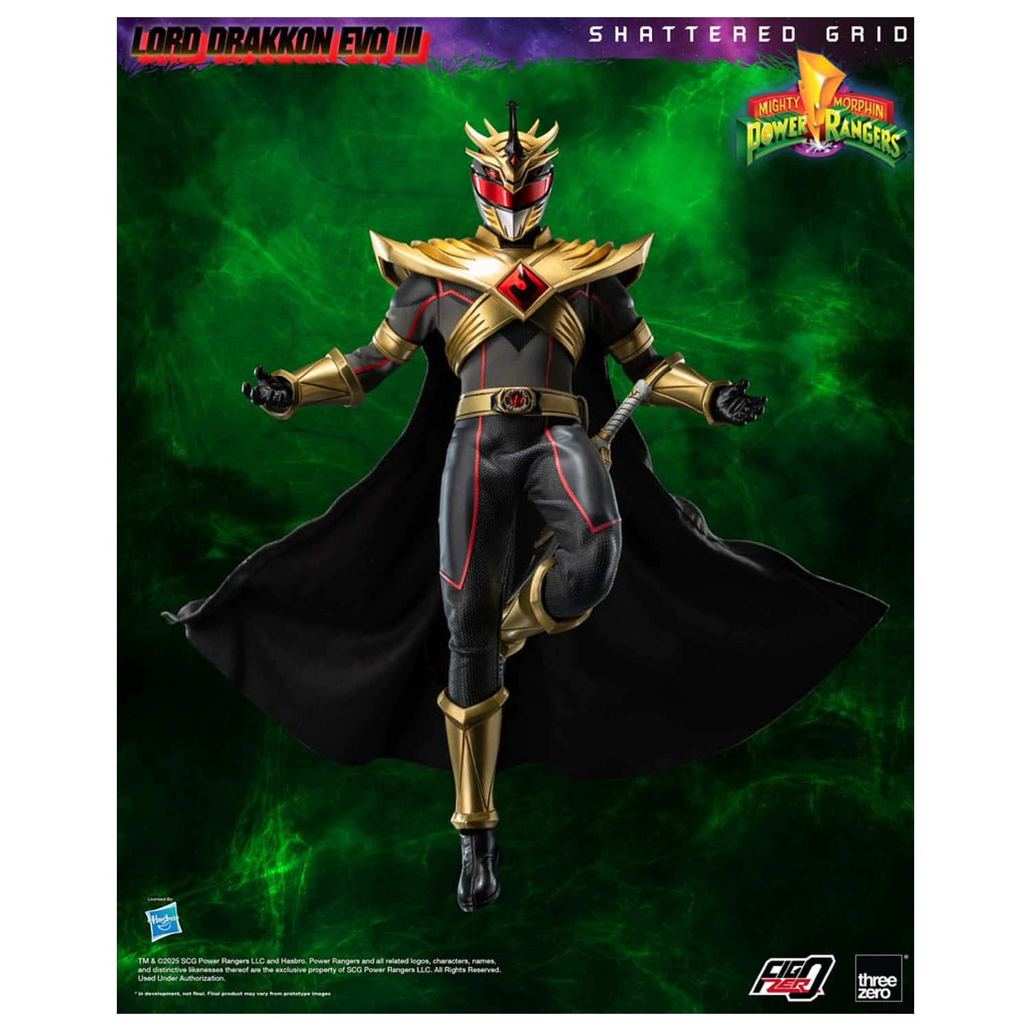 Mighty Morphin Power Rangers Shattered Grid FigZero akčná figúrka 1/6 Lord Drakkon Evo III 30 cm produktová fotografia