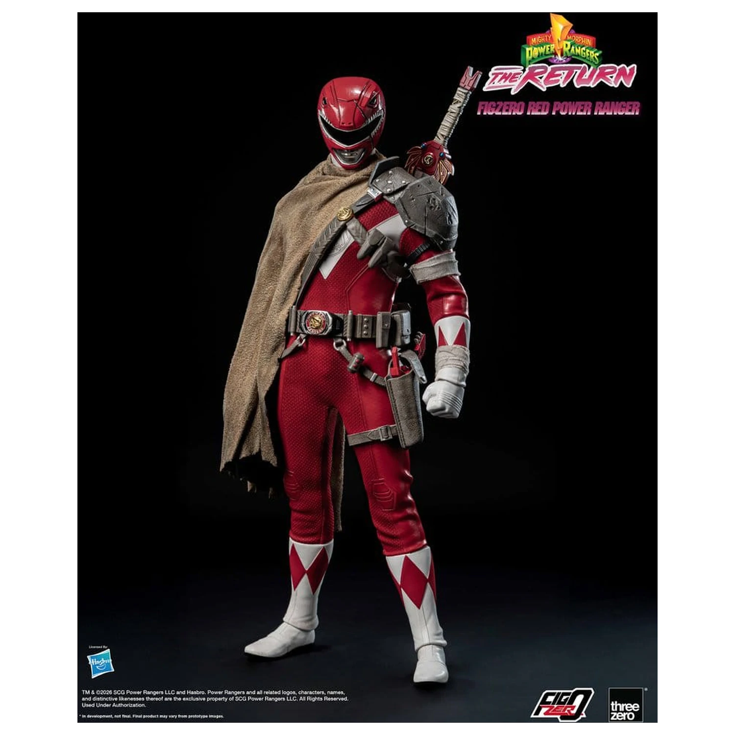 Mighty Morphin Power Rangers: The Return FigZero Action Figure 1/6 Red Power Ranger 31 cm produktová fotografia