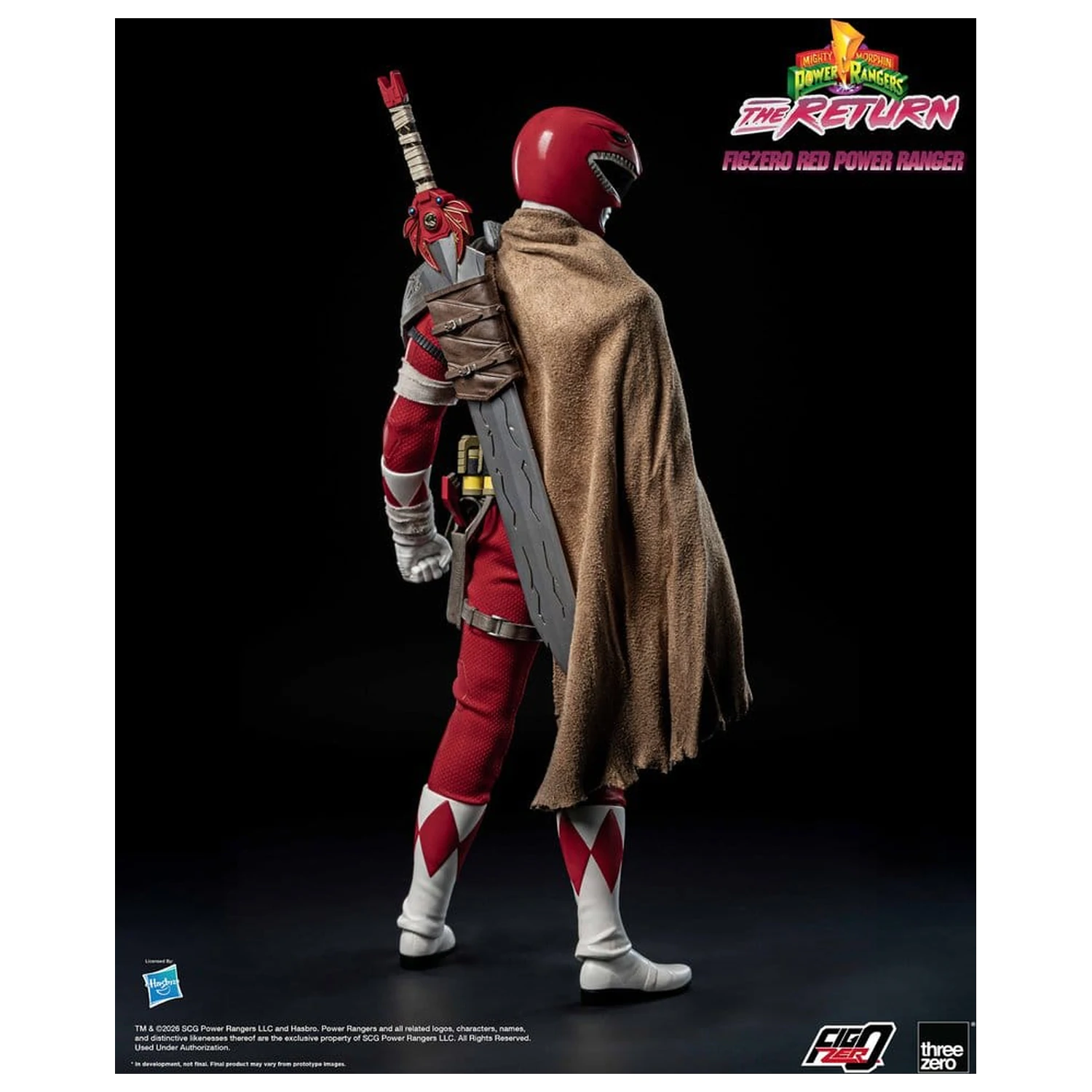 Mighty Morphin Power Rangers: The Return FigZero Action Figure 1/6 Red Power Ranger 31 cm produktová fotografia