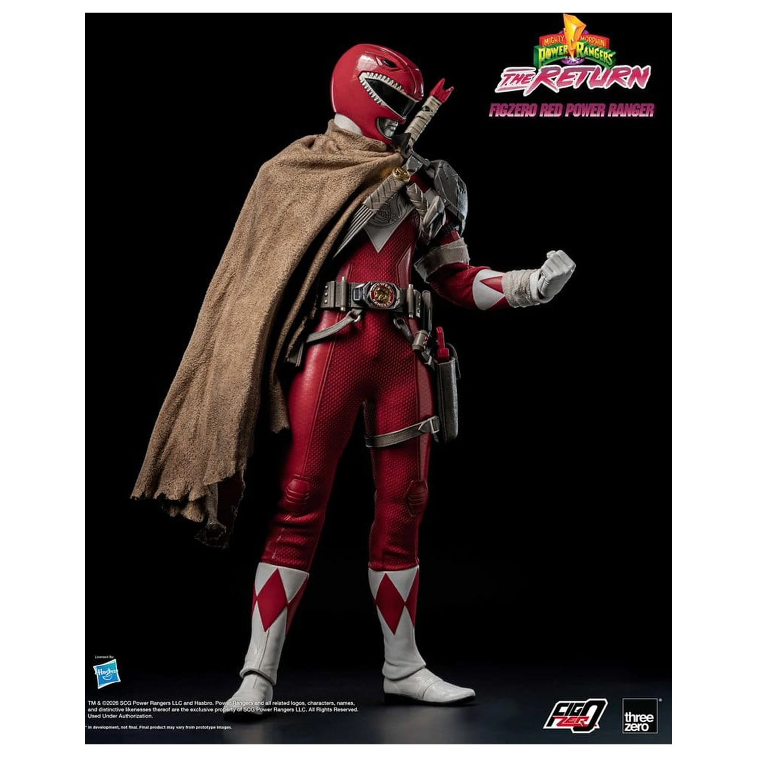 Mighty Morphin Power Rangers: The Return FigZero Action Figure 1/6 Red Power Ranger 31 cm produktová fotografia